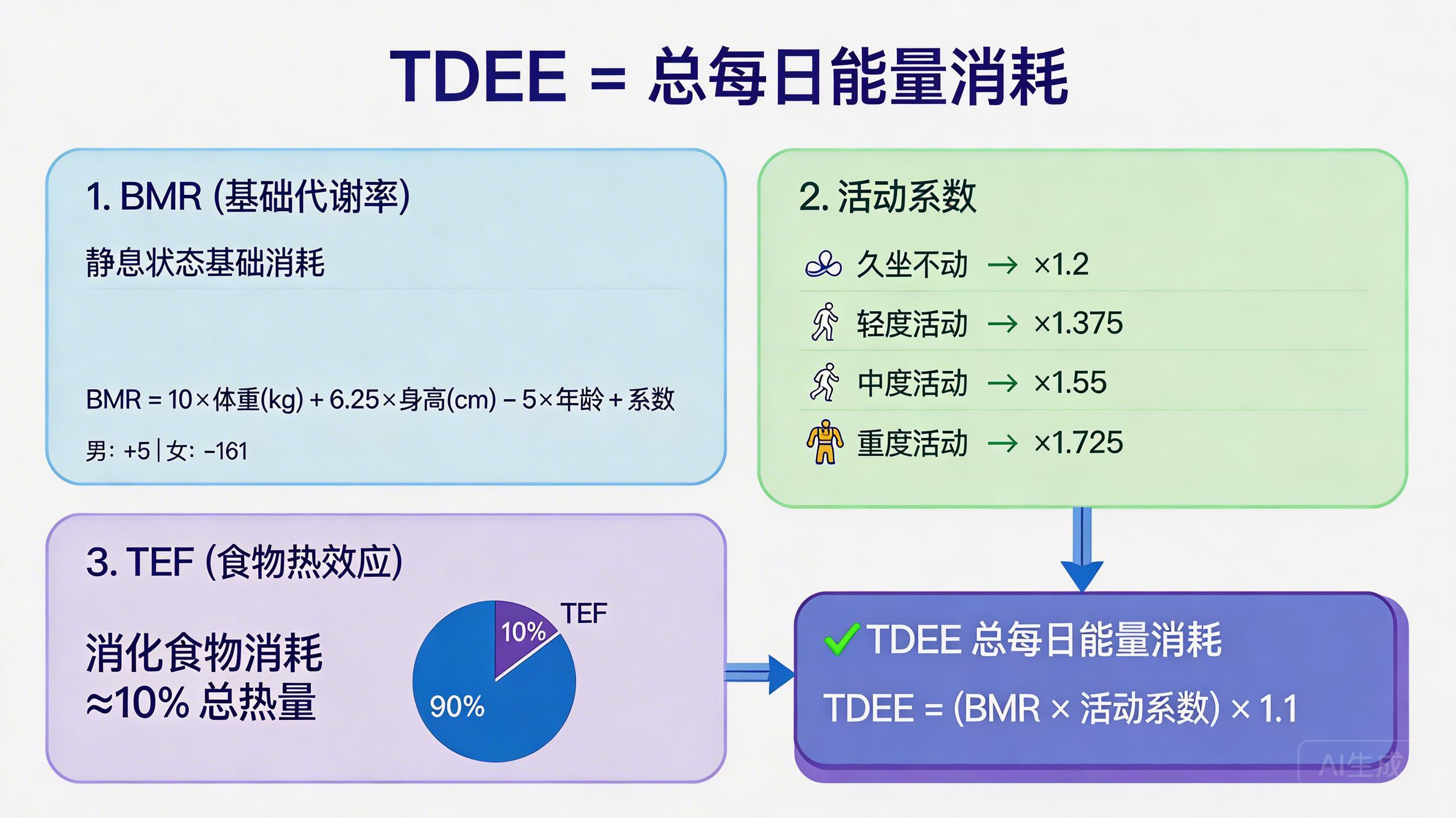 TDEE 是什么?一文讲清每日热量消耗怎么算(含公式 + 计算器)